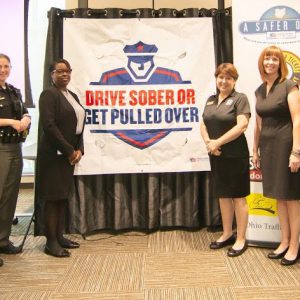 Prosecutor Schiffel joins law enforcement for the Drive Sober or Get Pulled Over Campaign, group shot