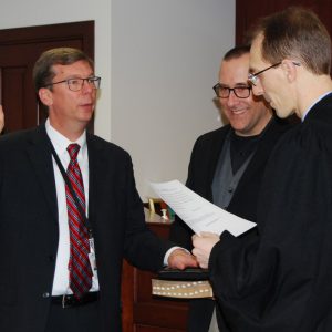 chris being sworn in WINNER