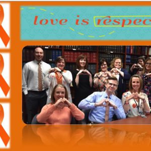 Wearing orange to highlight Teen Dating Violence Awareness Month